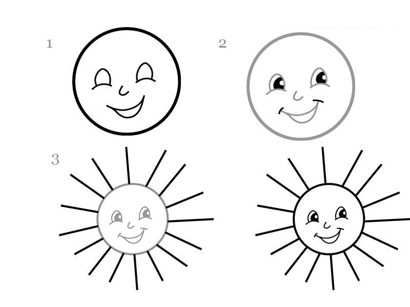 как нарисовать Солнечный свет / LetsDrawIt