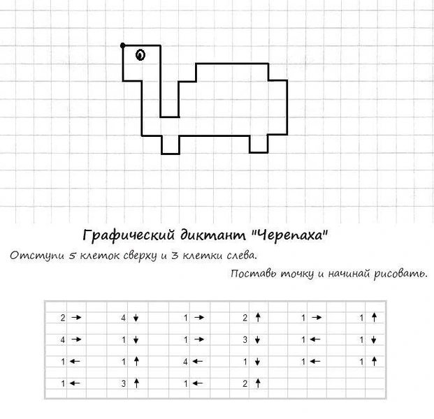 🐥🐯🐈🐶 РИСОВАНИЕ ПО КЛЕТОЧКАМ 🐒🦊🐮🐹 Графический диктант 