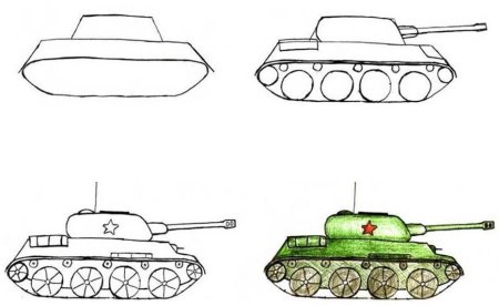 рисунок танка с башней на вершине генеративной аи 