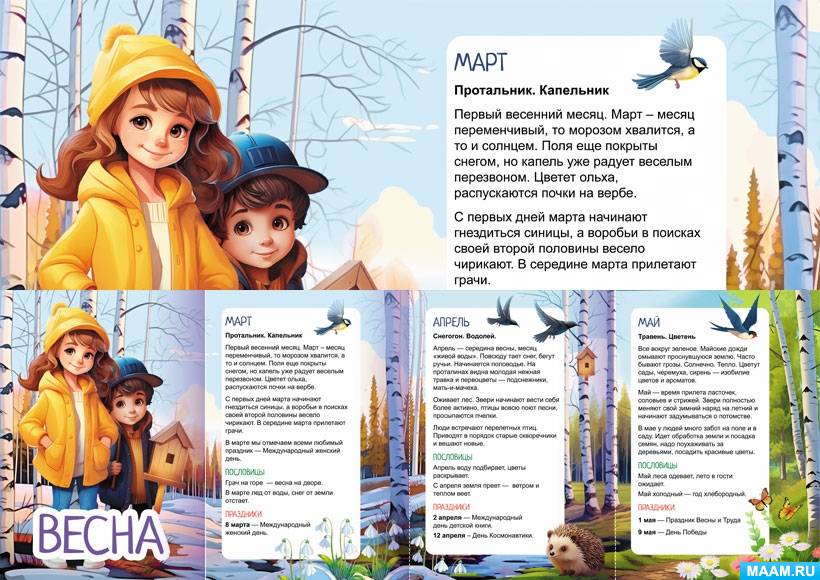 карточка для новорожденных с месяцами