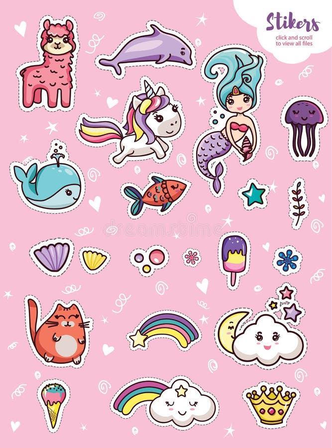 Llama, Alpaca Vsco Cute stickers 