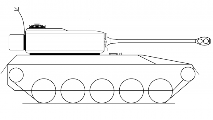 Рисование Line art World of Tanks Живопись, рисунок танка 