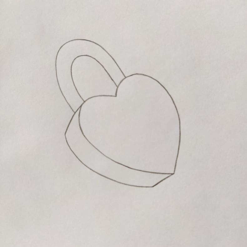 Easy 3D Drawing Heart