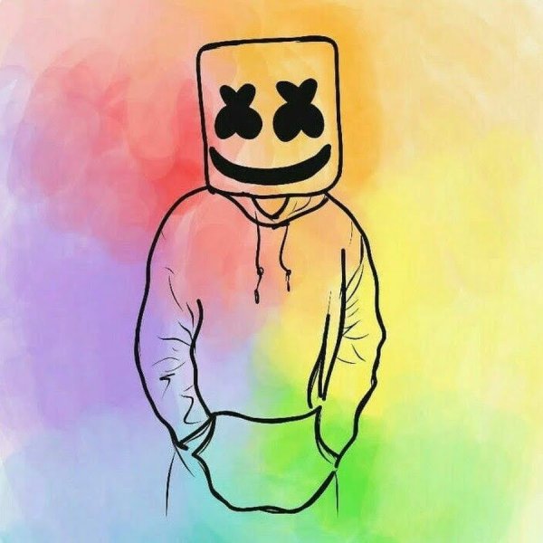 Альбом для рисования Marshmello toxic 