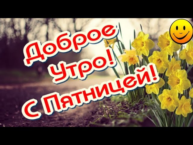 Прекрасной апрельской пятницы!