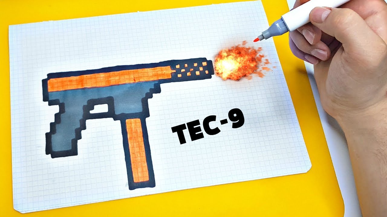 TEC-9 оружие из Блок Страйк 