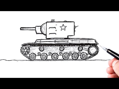 How to draw an Abrams tank