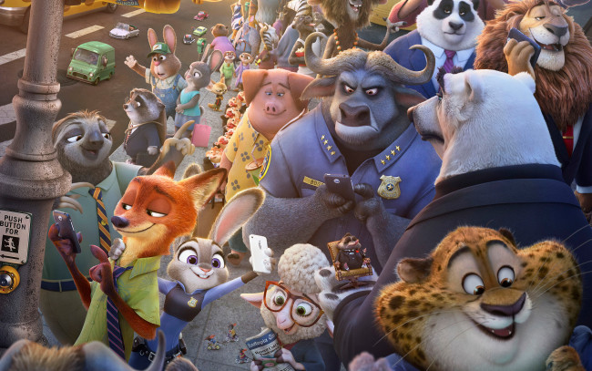 Скачать обои zootopia, мультфильмы 