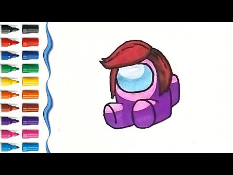 Как нарисовать РАДУЖНОГО АМОНГ АС/1104/How to draw a RAINBOW 