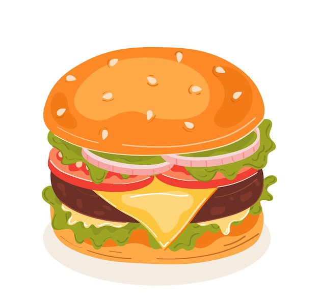 Burger pixel art