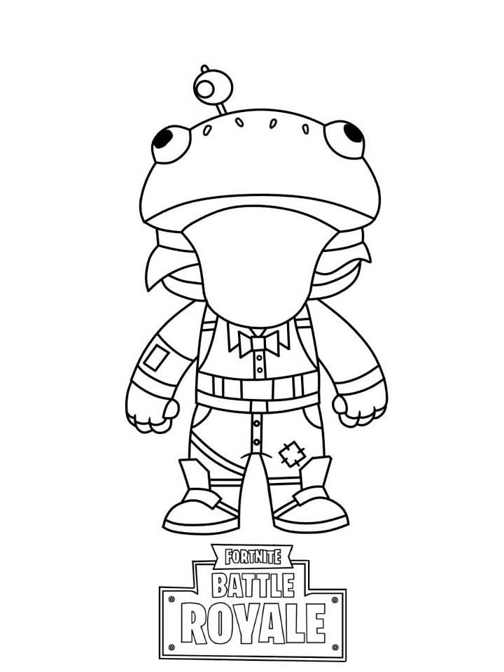 20 Fortnite Coloring Page Printable for Kids